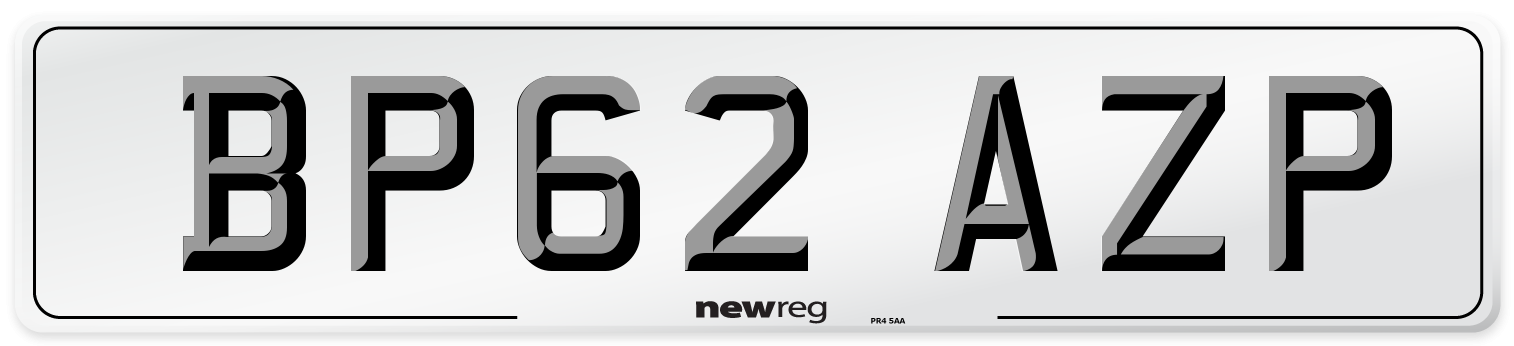BP62 AZP Number Plate from New Reg